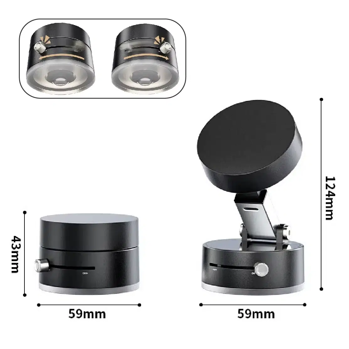 910e34a36ca570b1ea74932436ec4914.png 360° Rotatable Magnetic Phone Holder – Stable & Universal Car Mount - Image 1