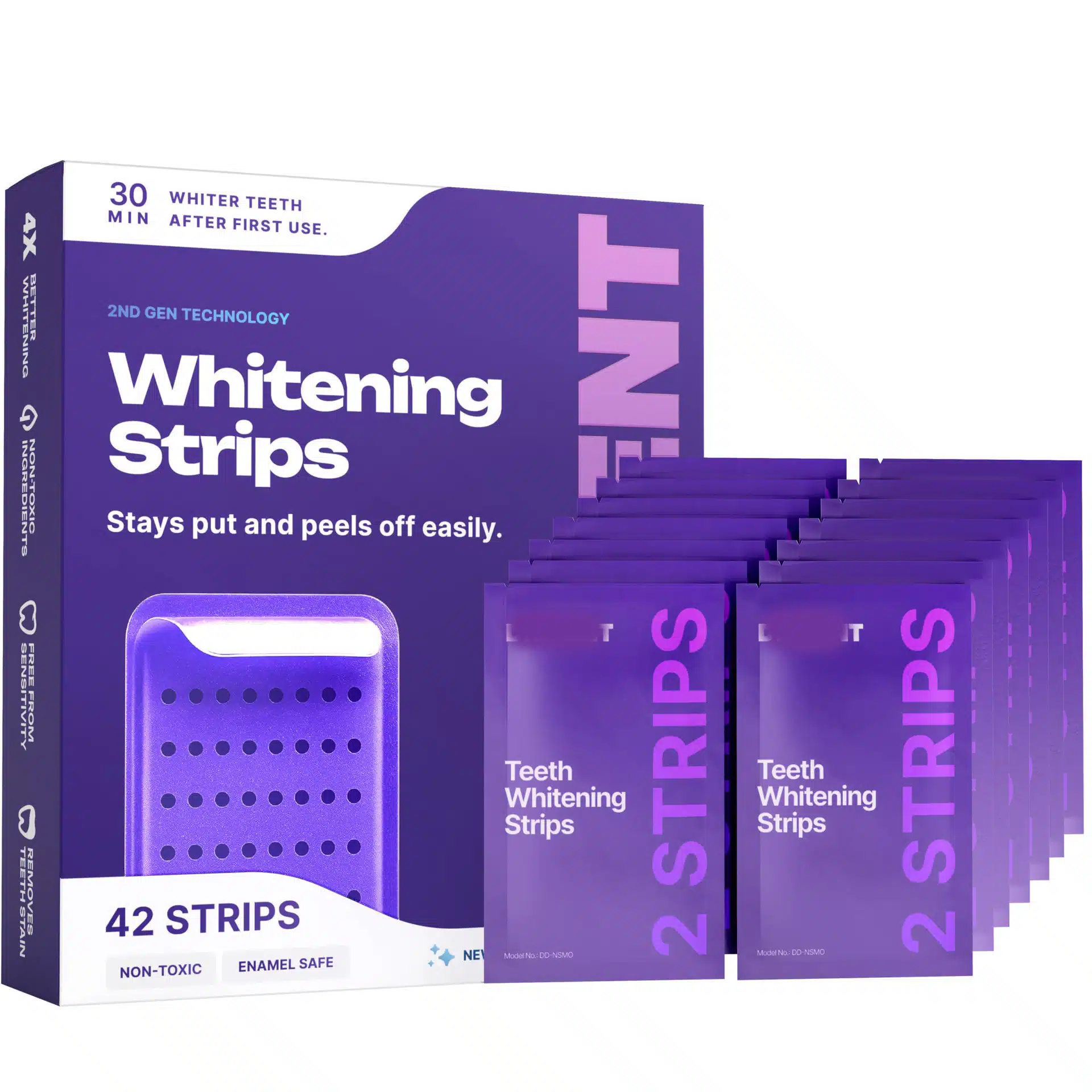 91fd0337-4d7e-4a22-943a-02aa32a327b8.jpg Purple Teeth Whitening Strips – Enamel Safe Dental Whitening Strips for Brighter Smile at Home - Image 1