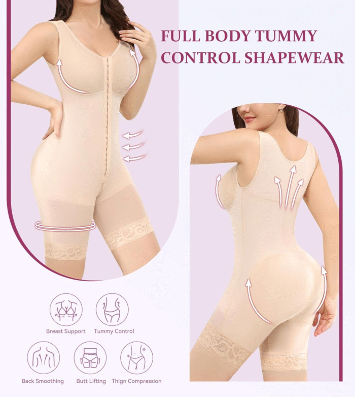 Fajas Colombianas Shapewear for Women Tummy Control Bodysuit Body Shaper for Women Post Surgery Compression - Image 2