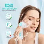 Facial Cleansing Brush Electric Face Brush Scrubber for Exfoliating with 4 Cleanser Heads, 2 Speeds - Image 10