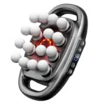 16-Head Deep Tissue Massage Gun with 30 Levels & 30 Modes, Red Light Therapy, Quiet Percussion Massager for Back, Shoulders, Legs, and Muscle Pain Relief,Relieve Fascial Inflammation Gift White Grey