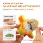 Interactive Cat Toys for Indoor Cats Rechargeable Automatic Chirping Duck Cat Toy with Catnip Auto Beating Wings Cat Toy - Image 3