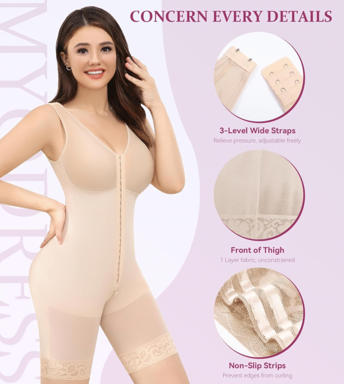 Fajas Colombianas Shapewear for Women Tummy Control Bodysuit Body Shaper for Women Post Surgery Compression - Image 5