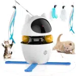 Indoor Automatic Cat Toy with Laser, Feather, and Rechargeable Features - Image 9