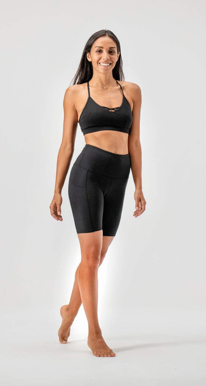 Women'S 2-Pack High Waist Workout Yoga Running Exercise Shorts with Side Pockets - Image 6