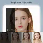 Dimmable LED Lighted Travel Makeup Mirror, Portable Foldable Vanity Mirror - Image 4