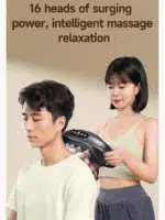 16-Head Deep Tissue Massage Gun with 30 Levels & 30 Modes, Red Light Therapy, Quiet Percussion Massager for Back, Shoulders, Legs, and Muscle Pain Relief,Relieve Fascial Inflammation Gift White Grey - Image 6