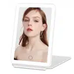 Dimmable LED Lighted Travel Makeup Mirror, Portable Foldable Vanity Mirror - Image 7