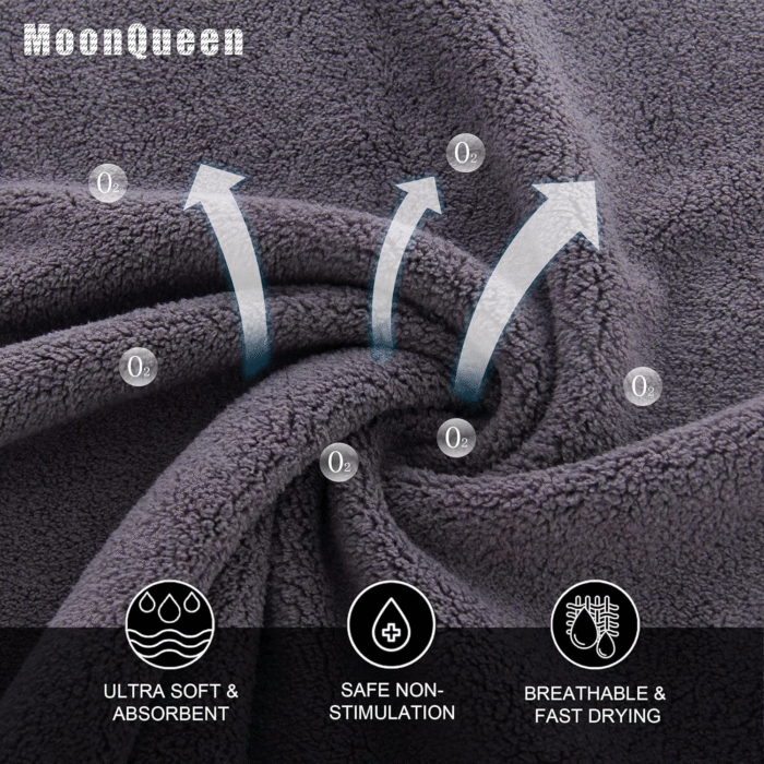 Ultra Soft Premium Washcloths Set - 12 X 12 Inches - 24 Pack - Quick Drying - Highly Absorbent Coral Velvet Bathroom Wash Clothes - Use as Bath, Spa, Facial, Fingertip Towel (Grey) - Image 2