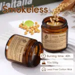 Organic Lavender Candles - Non Toxic Soy Candles for Home, Stress Relief & Meditation (7Oz) - Image 3