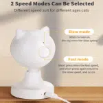 Automatic Cat Laser Toys, Interactive Laser Cat Toys for Indoor Cats/Kitty/Dogs, Cat Laser Toy Automatic White - Image 2