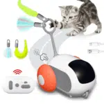 Interactive Cat Toys for Indoor Cats Rechargeable Automatic Chirping Duck Cat Toy with Catnip Auto Beating Wings Cat Toy - Image 8