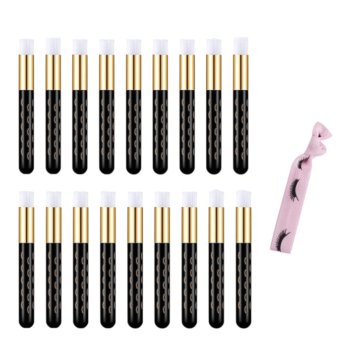 10 Pcs Cute Black Lash Cleanser Brushes Lash Shampoo Brushes for Eyelash Extensions Cosmetic Brushes Peel off Blackhead Brush Remover Tool Nose Cleaning Washing Brush - Image 1