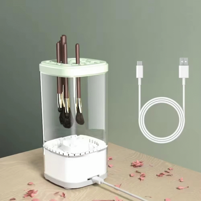 Electric Makeup Brush Cleaner Machine Ultra Fast Type-C Make up Brush Washer Automatic Energy Saving Brush Deep Cleanser Tool Quick Efficient Clean and Dry Ultra for All Size Makeup Brush - Image 6