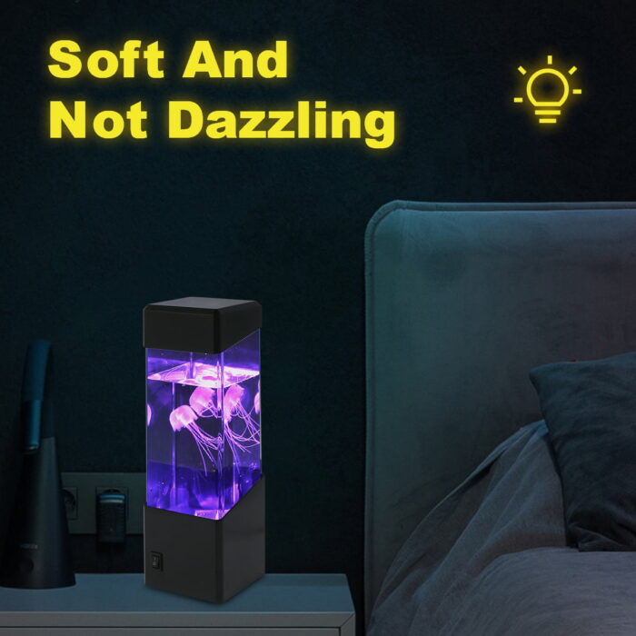 3.12" Jellyfish Battery Powered Lava Lamp, Multicolored Liquid - Image 5