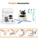 Indoor Automatic Cat Toy with Laser, Feather, and Rechargeable Features - Image 3