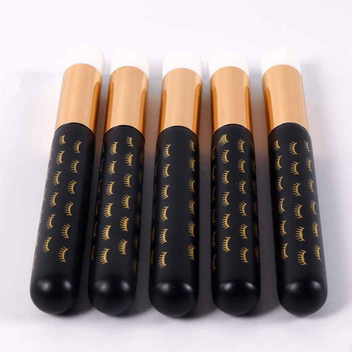 10 Pcs Cute Black Lash Cleanser Brushes Lash Shampoo Brushes for Eyelash Extensions Cosmetic Brushes Peel off Blackhead Brush Remover Tool Nose Cleaning Washing Brush - Image 4