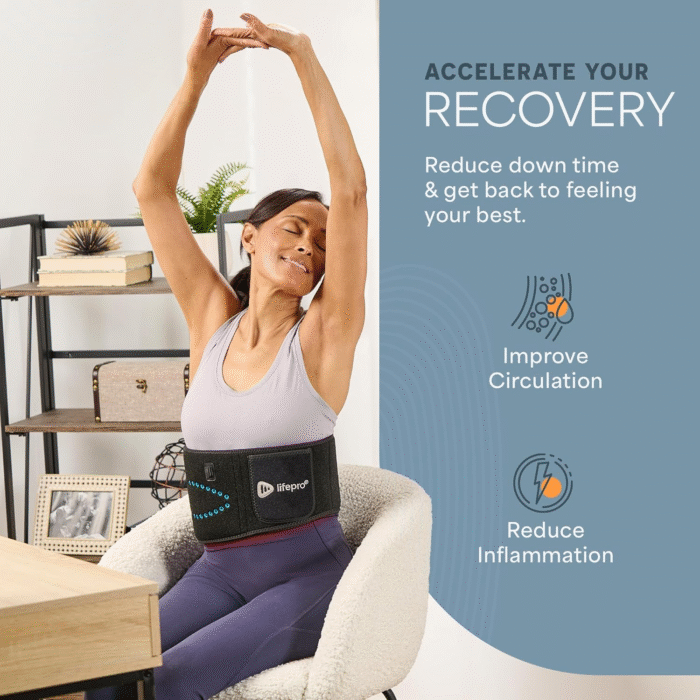 Red Light Therapy Belt - 660Nm & 850Nm near Infrared & Red Light Therapy for Body, Relaxing Muscle, Inflammation, Improve Circulation - Image 3