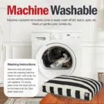 Rectangle Large Dog Bed Washable – Non Slip Comfy Pet Bed – Dog Crate Bed with Removable Washable Cover – Dog Kennel Bed for Sleeping - Dog Bed X-Large Breed 50X42X5 Inch – Black - Image 6