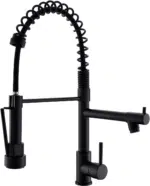 Kitchen Faucet,Kitchen Faucets with Pull down Sprayer  Commercial Style Single Handle Matte Black Kitchen Faucet with Sprayer