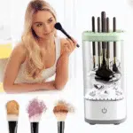 Electric Makeup Brush Cleaner Machine Ultra Fast Type-C Make up Brush Washer Automatic Energy Saving Brush Deep Cleanser Tool Quick Efficient Clean and Dry Ultra for All Size Makeup Brush - Image 2