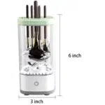 Electric Makeup Brush Cleaner Machine Ultra Fast Type-C Make up Brush Washer Automatic Energy Saving Brush Deep Cleanser Tool Quick Efficient Clean and Dry Ultra for All Size Makeup Brush - Image 5