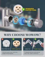 Kitchen Faucet with Sprayer, Kitchen Sink Faucet, SUS 304 Stainless Steel, High Arc Single Handle Brushed Nickel Kitchen Faucets with Pull down Sprayer, Pull Out Kitchen Faucet with Deck Plate - Image 9