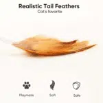 Cat Toys, Electronic Interactive Cat Toys for Indoor Cats, Automatic Cat Toys with Feather Tail, Smart Sensing Mouse Cat Toys with USB Rechargeable for Kitten Indoor Outdoor Activity - Image 5