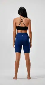 Women'S 2-Pack High Waist Workout Yoga Running Exercise Shorts with Side Pockets - Image 4