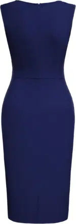 Women'S Retro Ruffle Sleeveless Cocktail Party Pencil Dress - Image 6