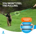 Heavy Duty Rope Bungee Leash for Large and Medium Dogs with Anti-Pull for Shock Absorption - No Slip Reflective Lead for outside (Teal, Bungee Leash- 5.5 Ft) - Image 3