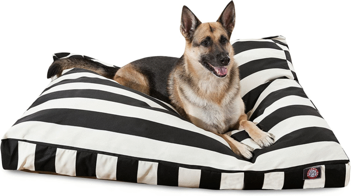 Rectangle Large Dog Bed Washable – Non Slip Comfy Pet Bed – Dog Crate Bed with Removable Washable Cover – Dog Kennel Bed for Sleeping - Dog Bed X-Large Breed 50X42X5 Inch – Black - Image 1
