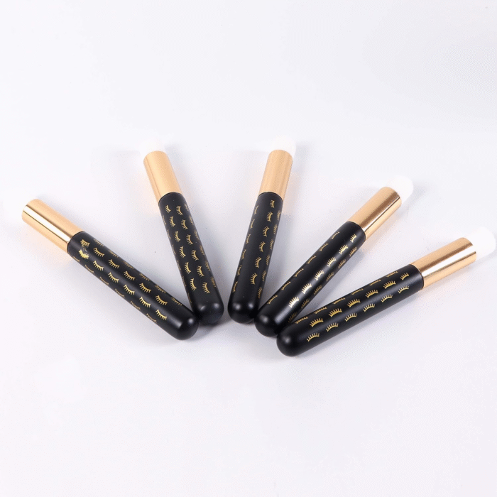 10 Pcs Cute Black Lash Cleanser Brushes Lash Shampoo Brushes for Eyelash Extensions Cosmetic Brushes Peel off Blackhead Brush Remover Tool Nose Cleaning Washing Brush - Image 5