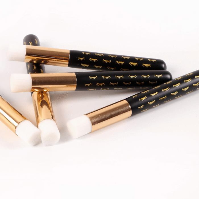 10 Pcs Cute Black Lash Cleanser Brushes Lash Shampoo Brushes for Eyelash Extensions Cosmetic Brushes Peel off Blackhead Brush Remover Tool Nose Cleaning Washing Brush - Image 3