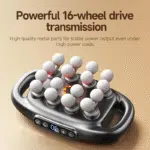 16-Head Deep Tissue Massage Gun with 30 Levels & 30 Modes, Red Light Therapy, Quiet Percussion Massager for Back, Shoulders, Legs, and Muscle Pain Relief,Relieve Fascial Inflammation Gift White Grey - Image 3