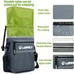 Dog Treat Pouch - 3 Ways to Wear Dog Treat Bag, Dog Training Treat Pouches for Pet Training with Clicker, Shoulder Strap, Adjustable Belt, Poop Bag Dispenser, Easily Carrying Kibble Snacks Pet Toys - Image 3