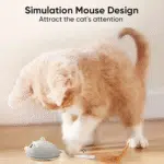 Cat Toys, Electronic Interactive Cat Toys for Indoor Cats, Automatic Cat Toys with Feather Tail, Smart Sensing Mouse Cat Toys with USB Rechargeable for Kitten Indoor Outdoor Activity - Image 7