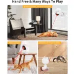 Automatic Cat Laser Toys, Interactive Laser Cat Toys for Indoor Cats/Kitty/Dogs, Cat Laser Toy Automatic White - Image 7