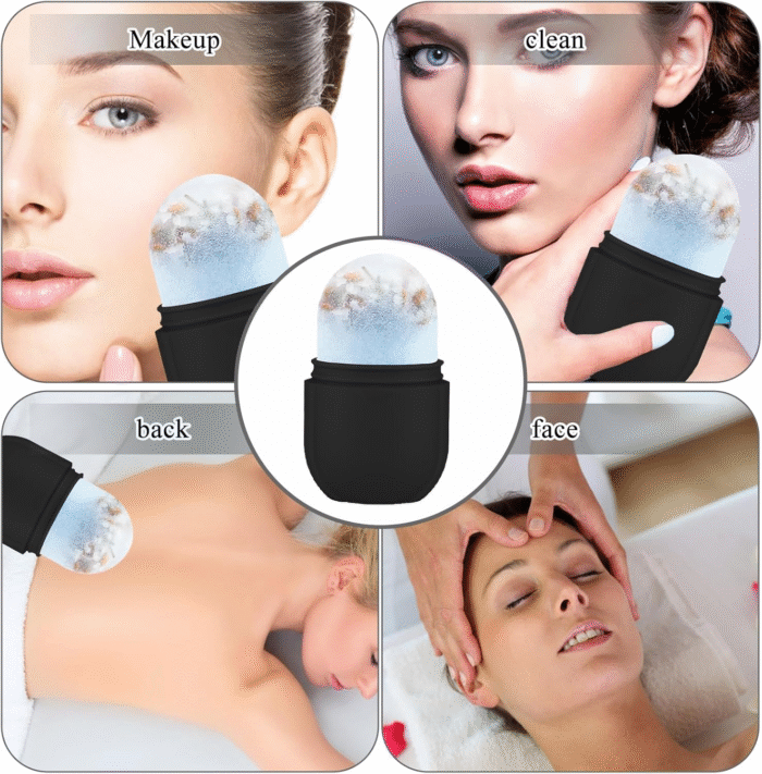 Ice Roller for Face and Eye, Upgrated Ice Face Roller, Facial Ice Roller Skincare Ice Roller, Contour Ice Cube for Face Ice Face Massager, Silicone Ice Mold for Face for Beauty Puffiness Pain Relief - Image 6