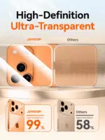 iPhone 17 / 16 / 15 Pro Max Case with Lens Protection – Transparent Anti-Yellow Shockproof Cover - Image 4