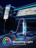 240W USB C to USB C Fast Charging Cable 6.6FT Soft Silicone – Charger Cord for iPhone 16 Pro Max, MacBook Pro/Air, iPad Pro/Air, Samsung S25/S24/S23, Switch 2 – Black - Image 7