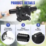 Portable Hand Electric Drill Pump Dc Self-Priming Water Pump Household Combination Hardware Tools Pump with Shelves and Fixers - Image 4