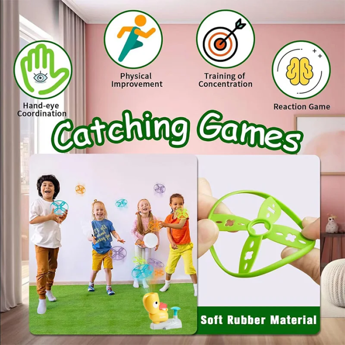 Outdoor Flying Air Disc Launcher Toy – Fun Backyard Sports Game for Kids & Toddlers, Summer Family Chasing Play - Image 5