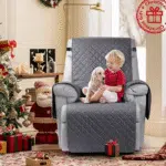 1Pc Recliner Chair Cover Water Repellant Armchairs Slipcover Living Room Sofa Couch with Elastic Strap Furniture Protector - Image 6