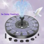 Circular Solar Fountain Pump Outdoor Swimming Pool Mini Floating Fountain Garden Courtyard Water Landscape Decoration Fountain
