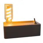 Mechanical Flip Magnetic Night Light – Stress Relief Ambient Lamp with Rechargeable Battery, Wooden Table Ornament for Bedroom & Camping