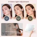 Makeup Bag with Led Mirror 3 Modes Lights Makeup Bag with Vanity Mirror with Lights Travel Makeup Case with Lighted Mirror - Image 4