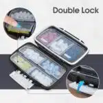 Travel Pill Organizer Moisture Proof Pill Box Daily Medicine Holder 2 Layers - Image 6