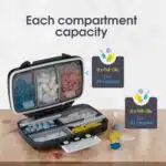 Travel Pill Organizer Moisture Proof Pill Box Daily Medicine Holder 2 Layers - Image 5