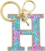 Leatherette Initial Keychain, Letter Bag Charm for Women - Image 10